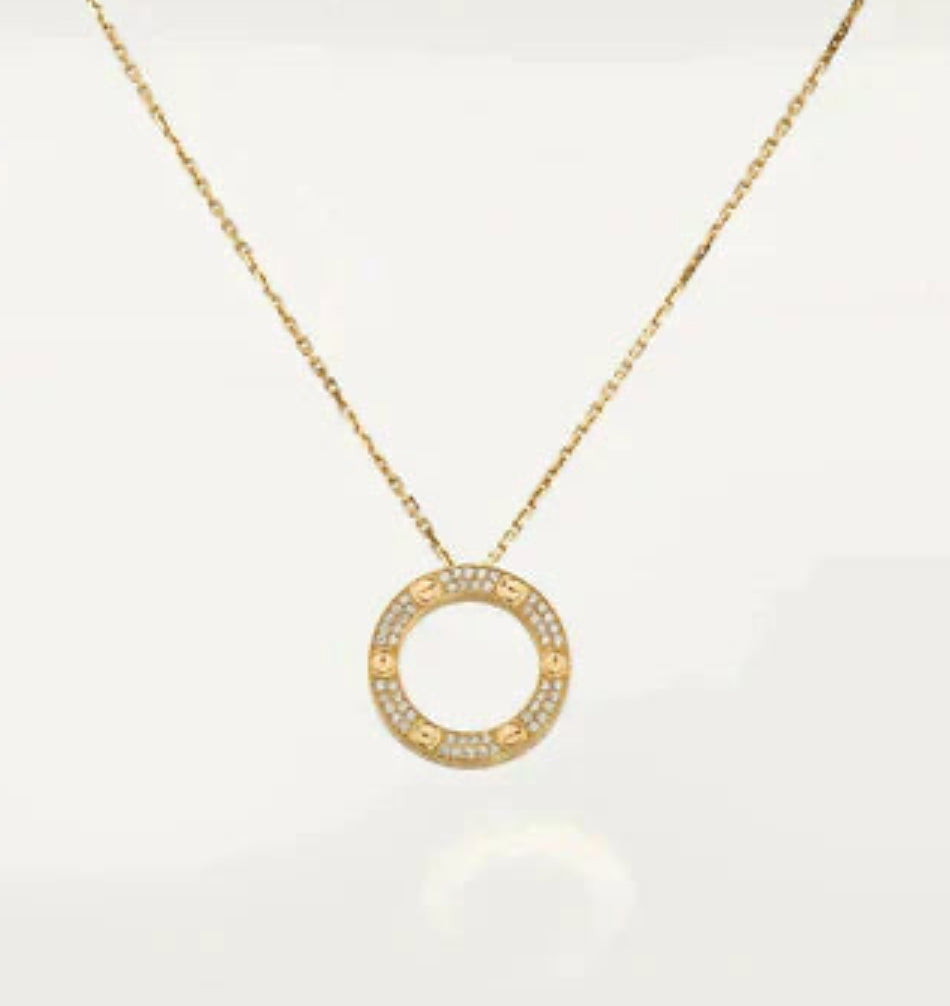 Cart-necklace gold