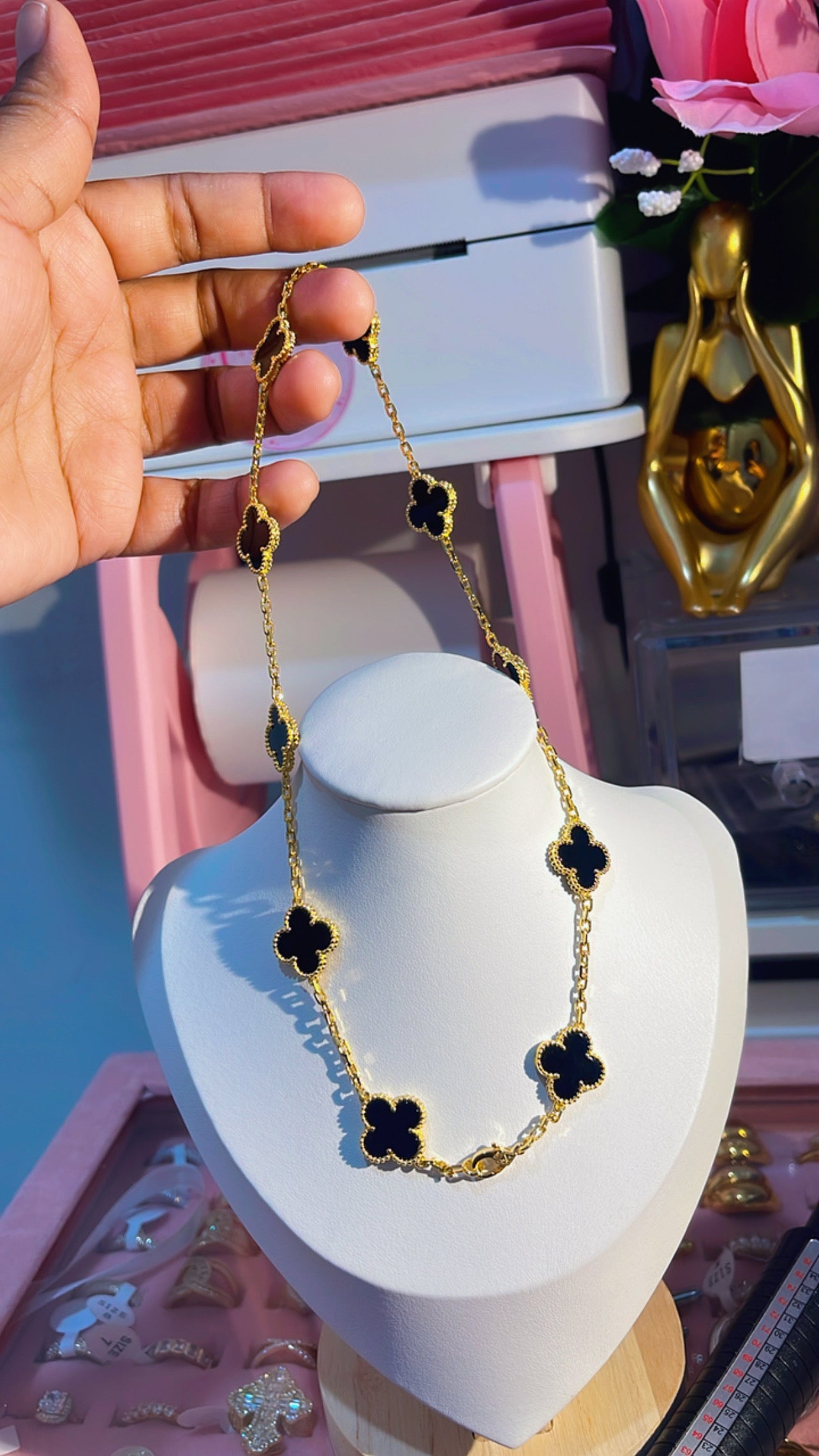 Necklace ten clover