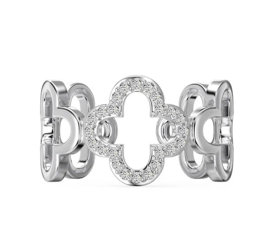 Estrella silconia. ring. Silver S925