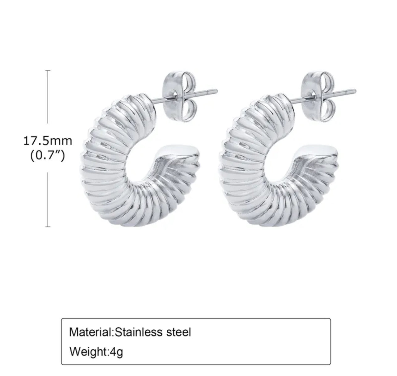 Line small earrings
